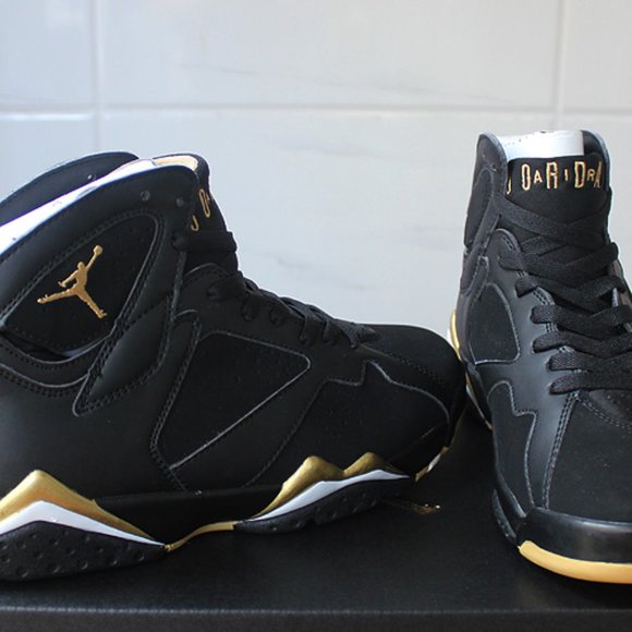 jordan 7 black and gold